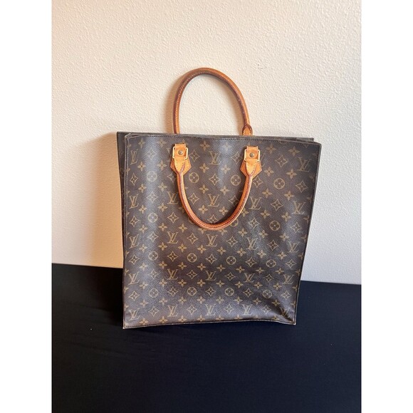 Louis Vuitton Sac Plat MM Monogram Tote Bag MI0599 Made in France Authentic 1999 - Picture 5 of 15